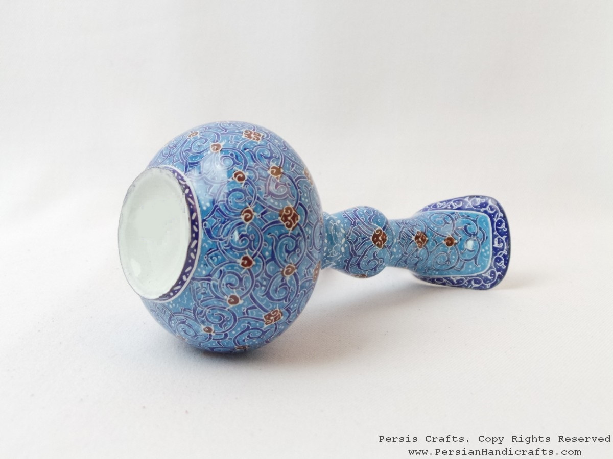 Small Cruet Saucer Enamel (Minakari) on Copper HE3021 Persiada